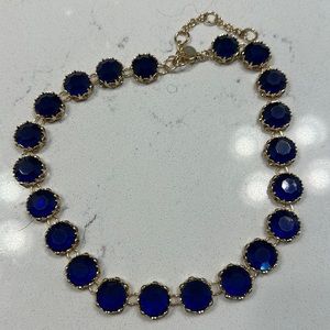 Leslie Danzis Royal Blue Gold Necklace